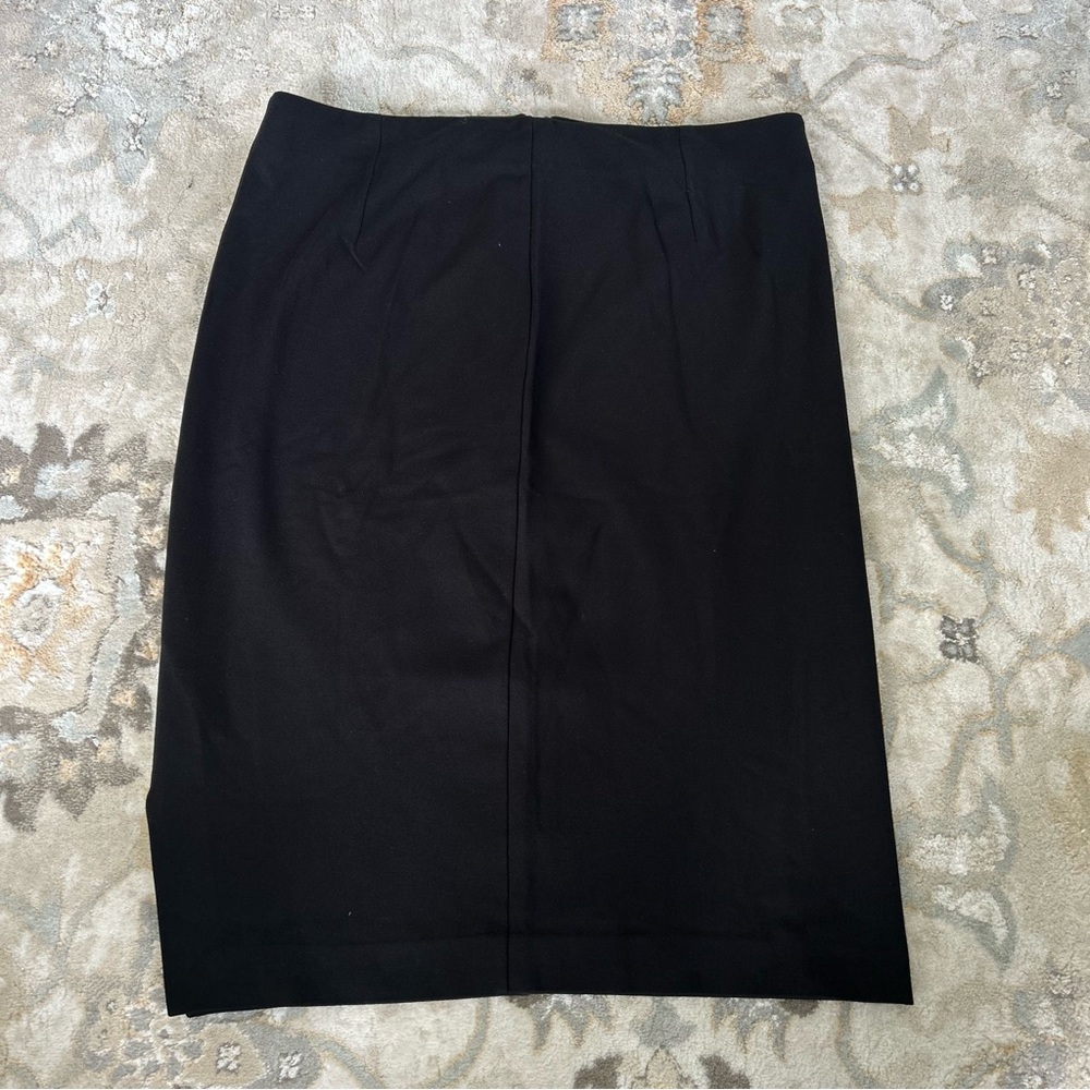 Lord & Taylor Black Midi Skirt
